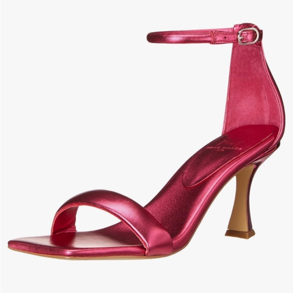 Marc Fisher Derine Metallic pink Heeled Sandal 6